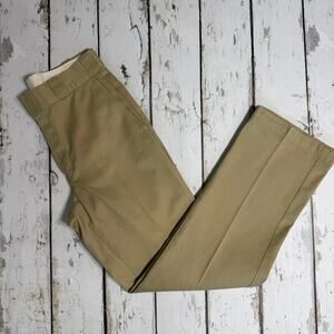 Vintage Dickies Men's chino's utility pants khaki's flat front 30/32 y2k 90's